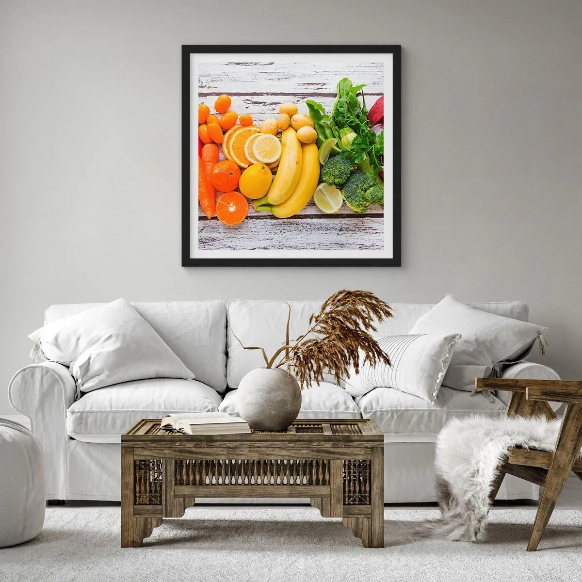 Poster în ramă neagră - Nu este de ajuns? - 40x40 cm