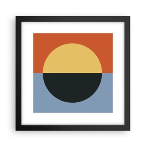 Poster în ramă neagră - O compoziție de căldură și răcoare - 30x30 cm