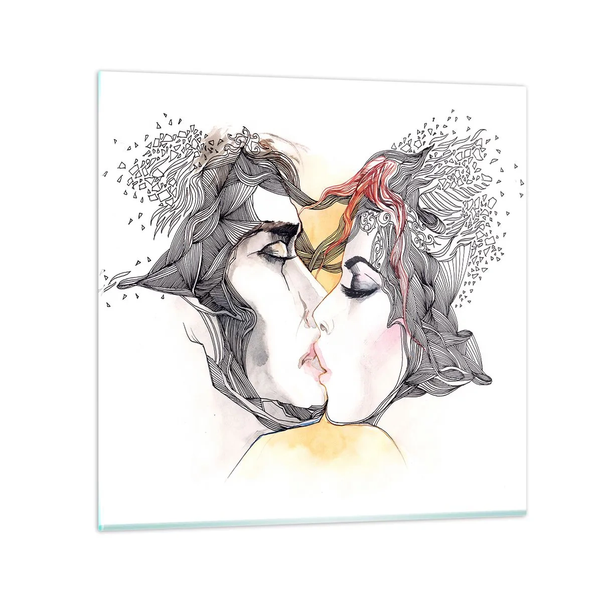 Tablou pe sticlă - Lumea nu există - 40x40 cm