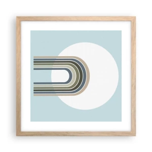 Poster în ramă de stejar deschis - Atracție irezistibilă - 40x40 cm