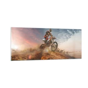 Tablou pe sticlă - Pentru victorie - 100x40 cm