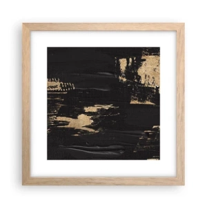 Poster în ramă de stejar deschis - O urmă de atingere - 30x30 cm