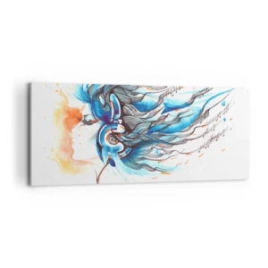 Tablou pe pânză - Lasă muzica să curgă - 120x50 cm