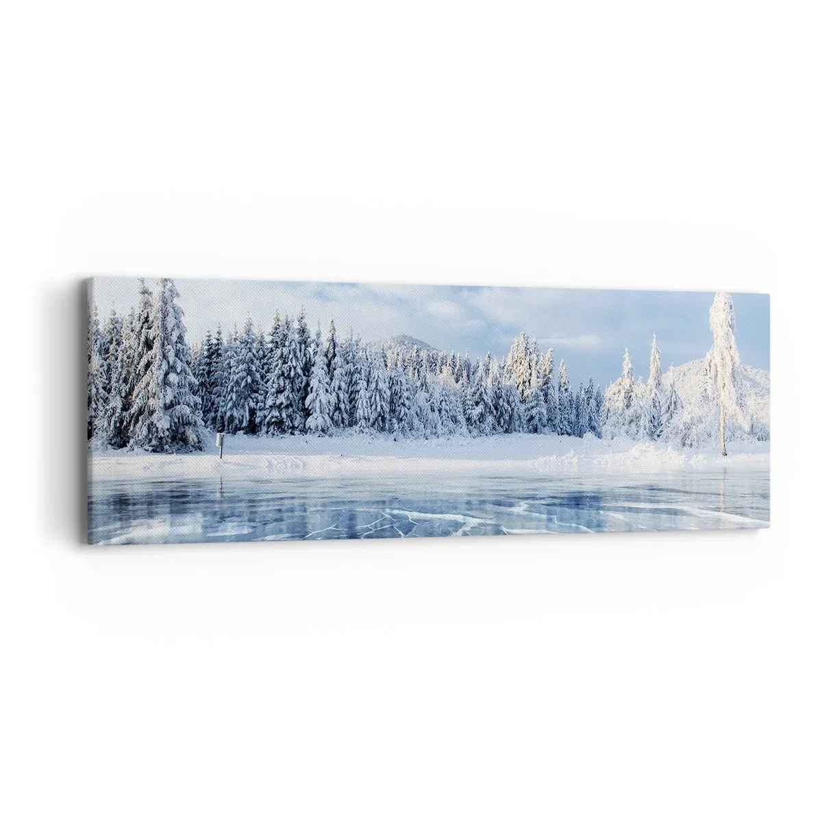 Tablou pe pânză - O priveliște orbitoare și cristalină - 90x30 cm