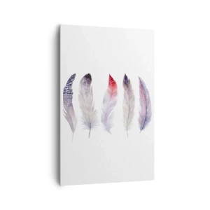 Tablou pe pânză - Delicate ca o ceață multicoloră - 80x120 cm