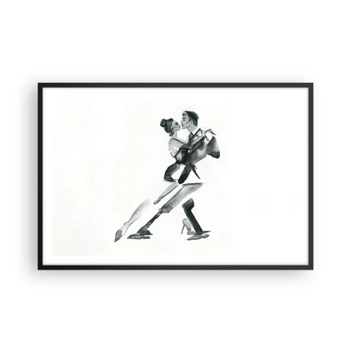 Poster în ramă neagră - Într-un ritm - 91x61 cm