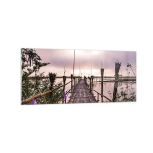 Tablou pe sticlă - Pacea și liniștea Asiei - 120x50 cm