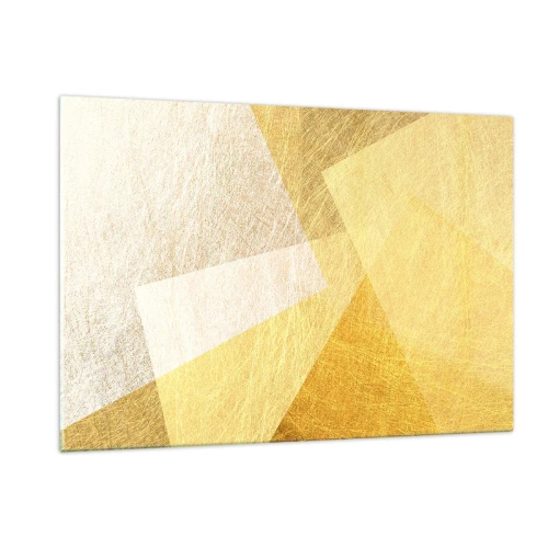 Tablou pe sticlă - Vremea de geometrie - 120x80 cm