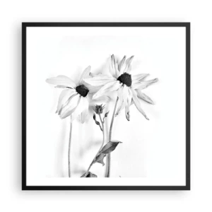 Poster în ramă neagră - Nimeni nu vrea să fie singur - 60x60 cm