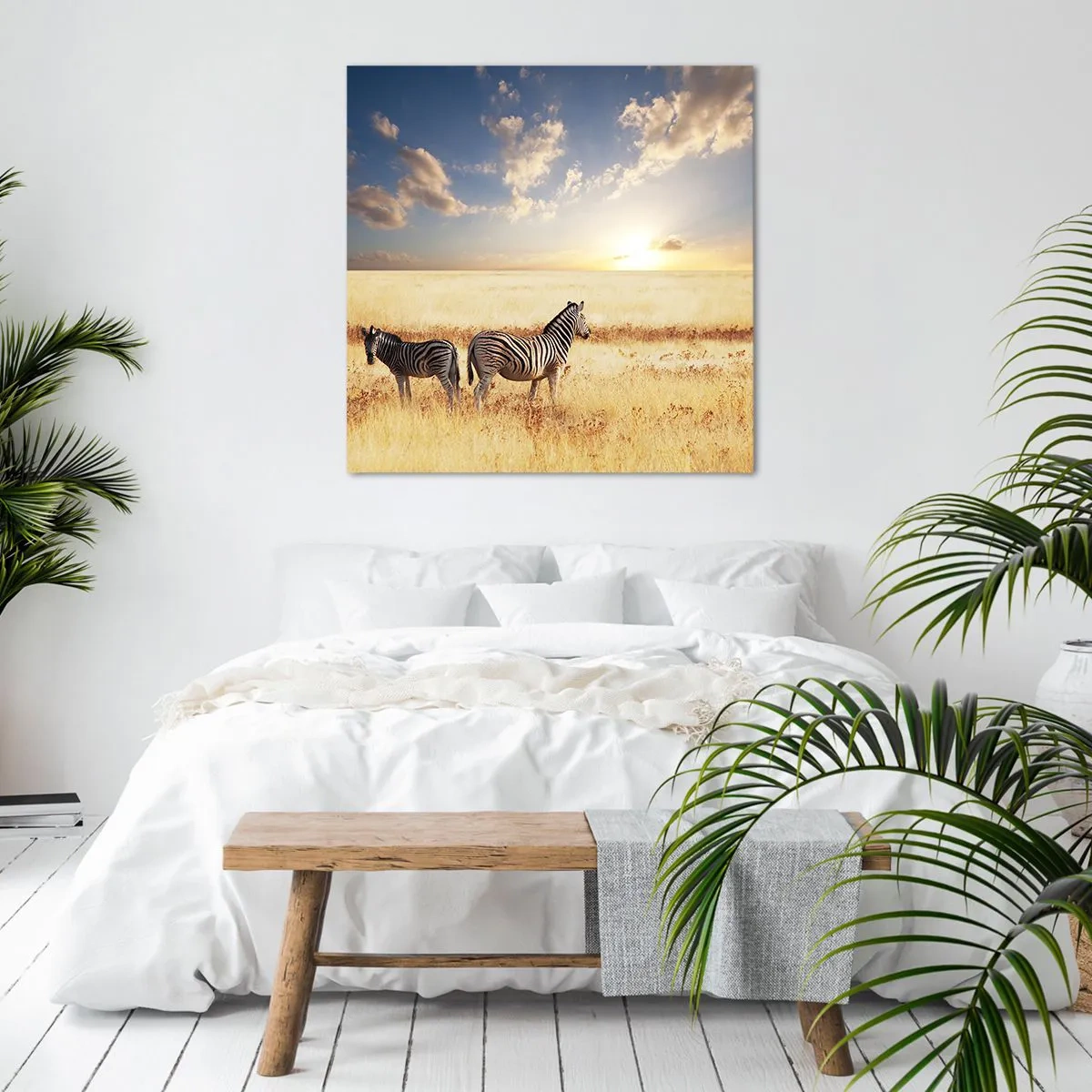 Tablou pe pânză - Plecați, nu tulburați liniștea - 40x40 cm