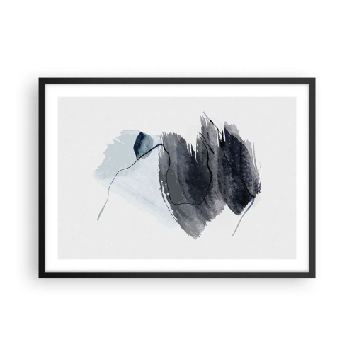 Poster în ramă neagră - Intensitate și mișcare - 70x50 cm