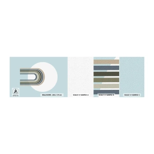 Mostră de Tapet Standard Eco - Atracție irezistibilă - Abstracția, Grafică, Bucată - 100x30 cm