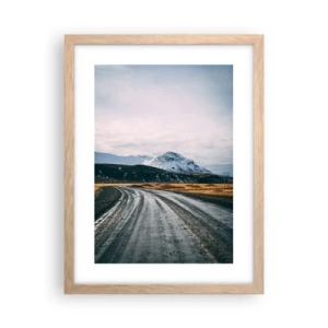 Poster în ramă de stejar deschis - În stilul islandez - 30x40 cm