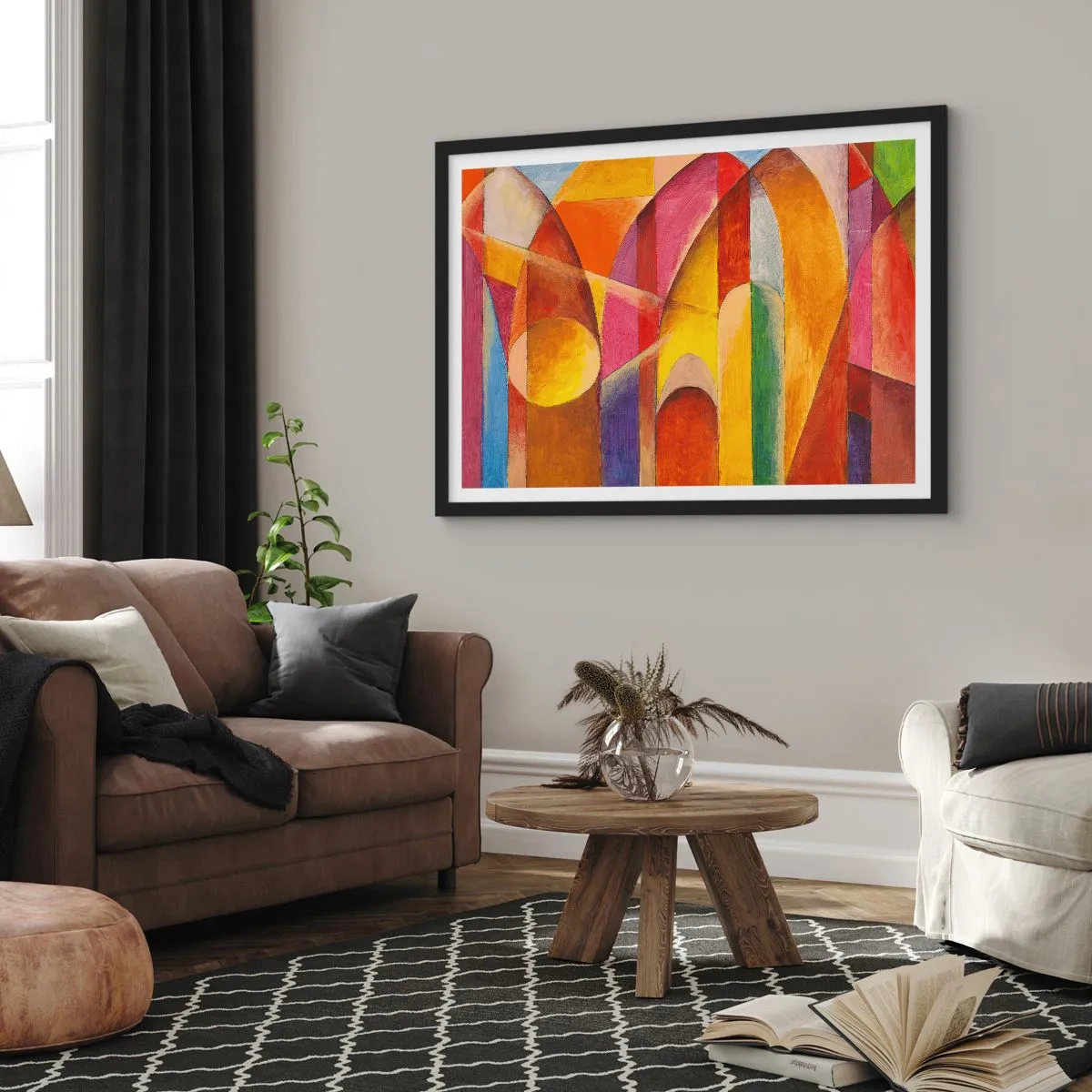 Poster în ramă neagră - Catedrala Soarelui - 40x30 cm