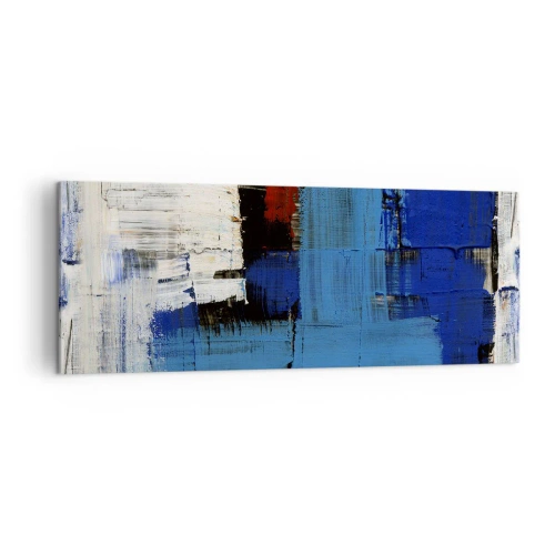 Tablou pe pânză - Secretul albastru - 140x50 cm