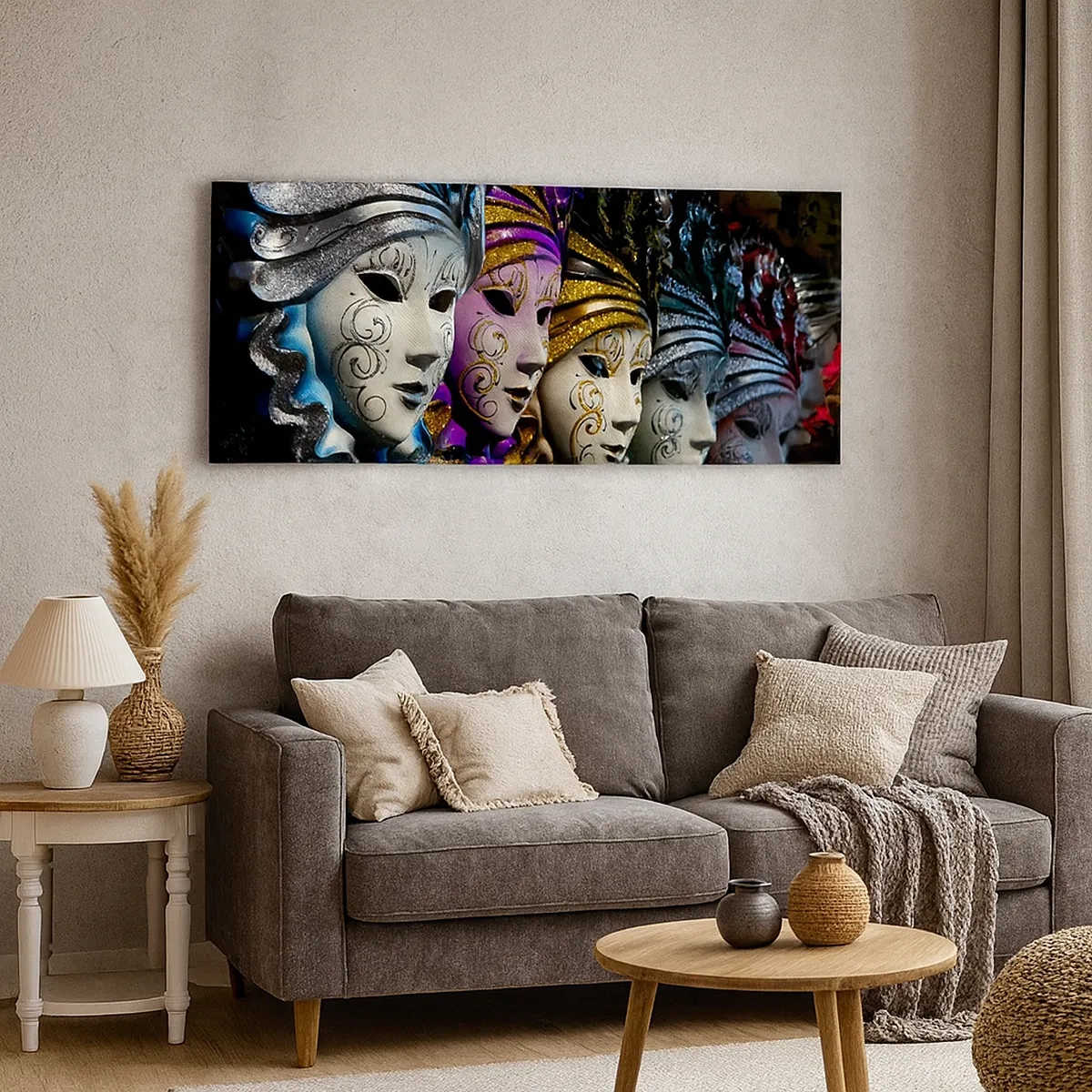 Tablou pe pânză - Mister în aur și argint - 30x30 cm