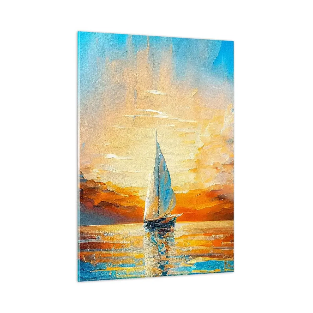 Tablou pe sticlă - Navigare prin aur - 50x70 cm