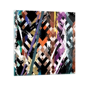 Tablou pe sticlă - La pătrat - 30x30 cm