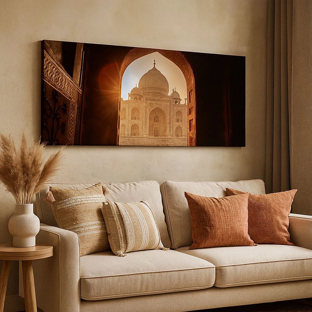 Tablou pe pânză - Un monument al iubirii nepământene - 100x40 cm