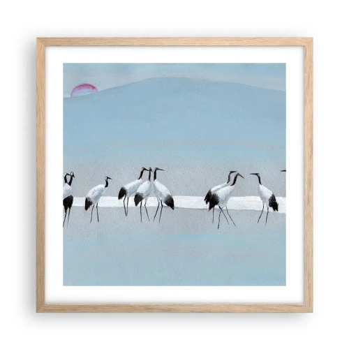 Poster în ramă de stejar deschis - După o zi fierbinte - 50x50 cm