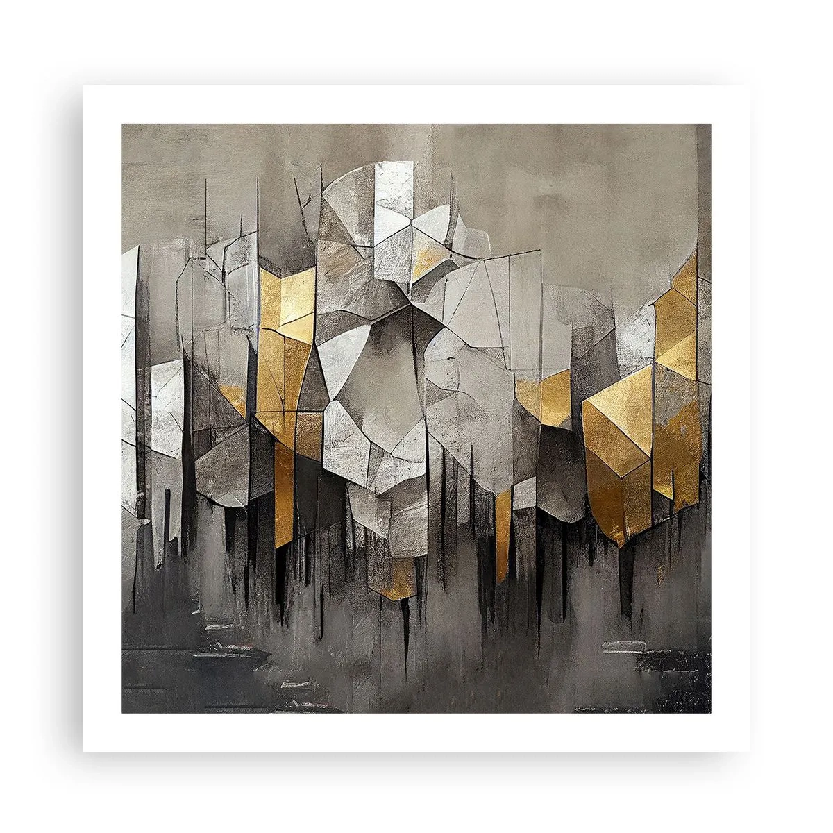 Poster - Compoziție de gheață și lumină - 60x60 cm