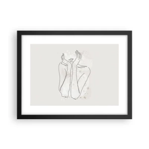 Poster în ramă neagră - Un moment pentru vis - 40x30 cm