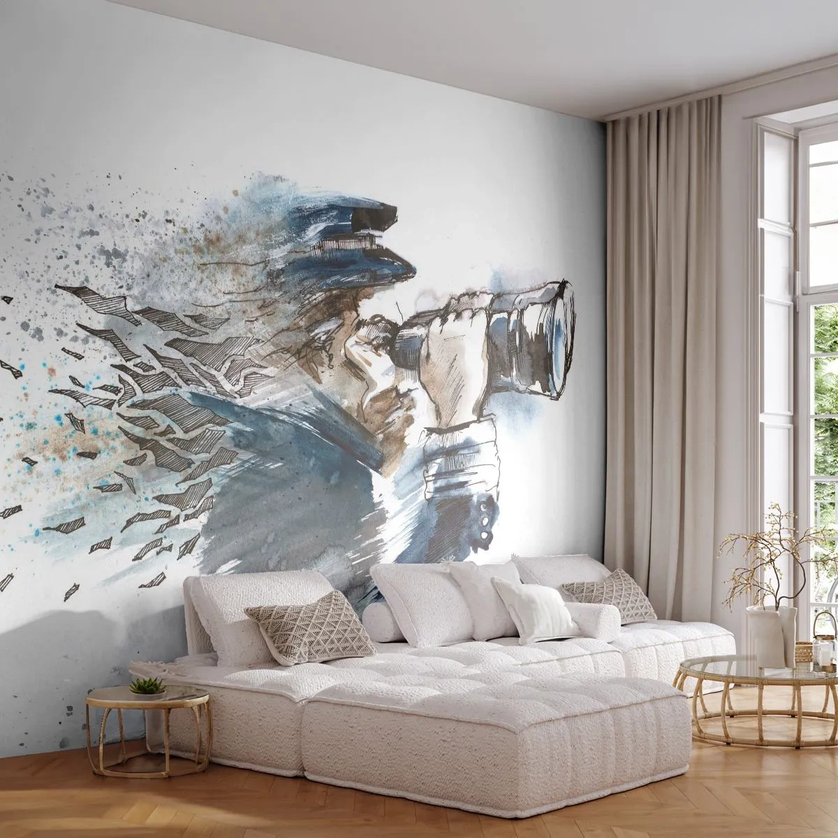 Tapet Standard Eco - Zece pe scara Beaufort! - Abstracția, Marinar, Căpitan - 500x350 cm