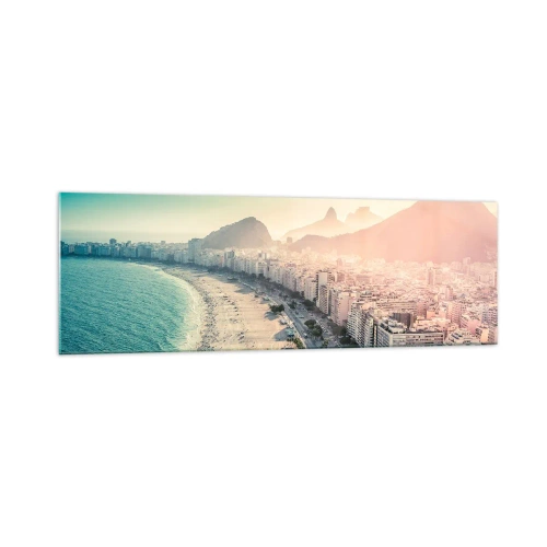 Tablou pe sticlă - Vacanță perpetuă în Rio - 160x50 cm