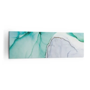 Tablou pe pânză - Studiu în turcoaz - 160x50 cm