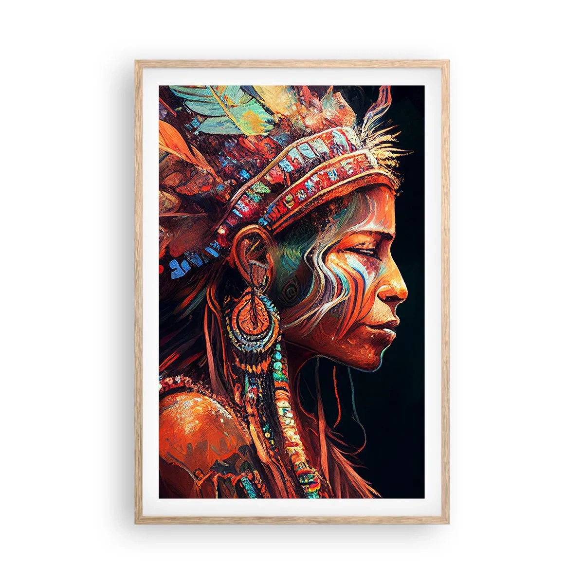 Poster în ramă de stejar deschis - Ritual magic - 61x91 cm