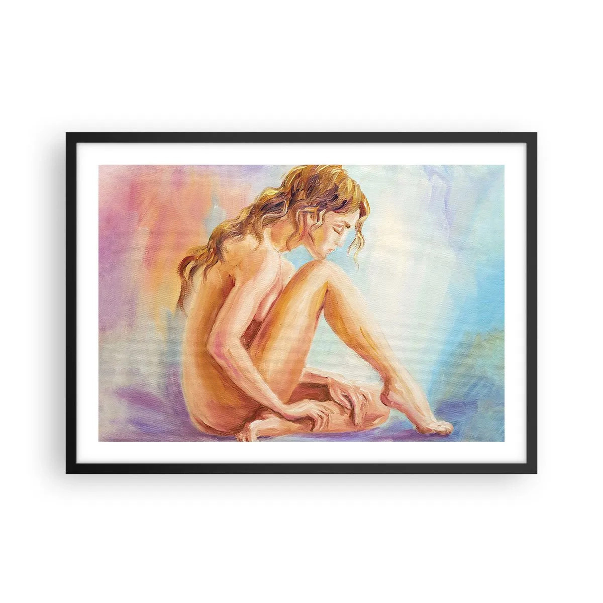 Poster în ramă neagră - Gest de tinerețe - 70x50 cm