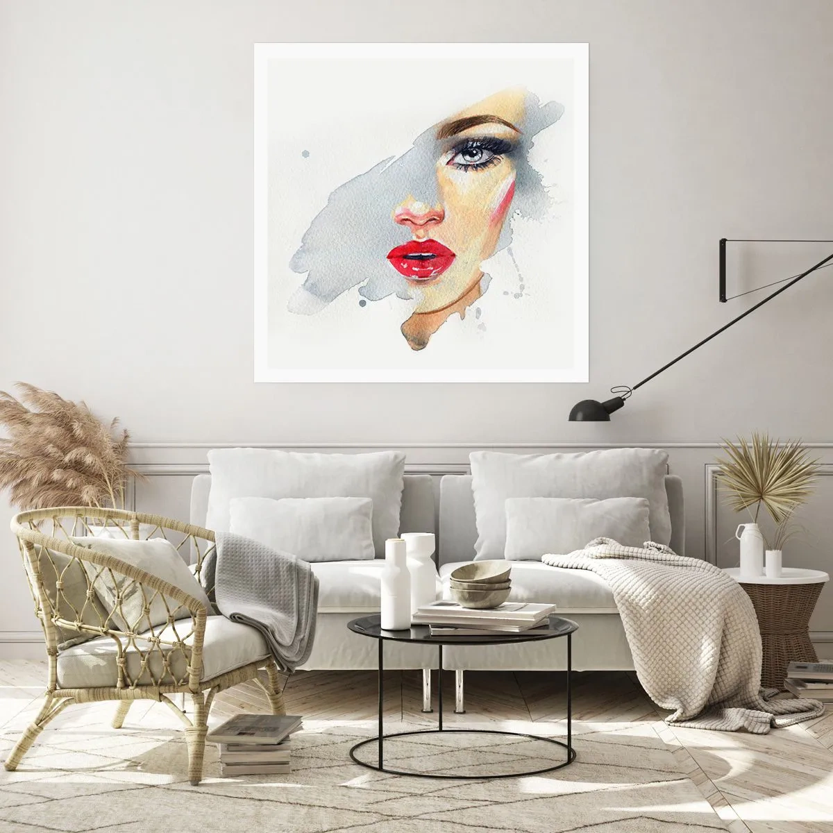 Poster - Reflecție într-o picătură de apă - 50x50 cm