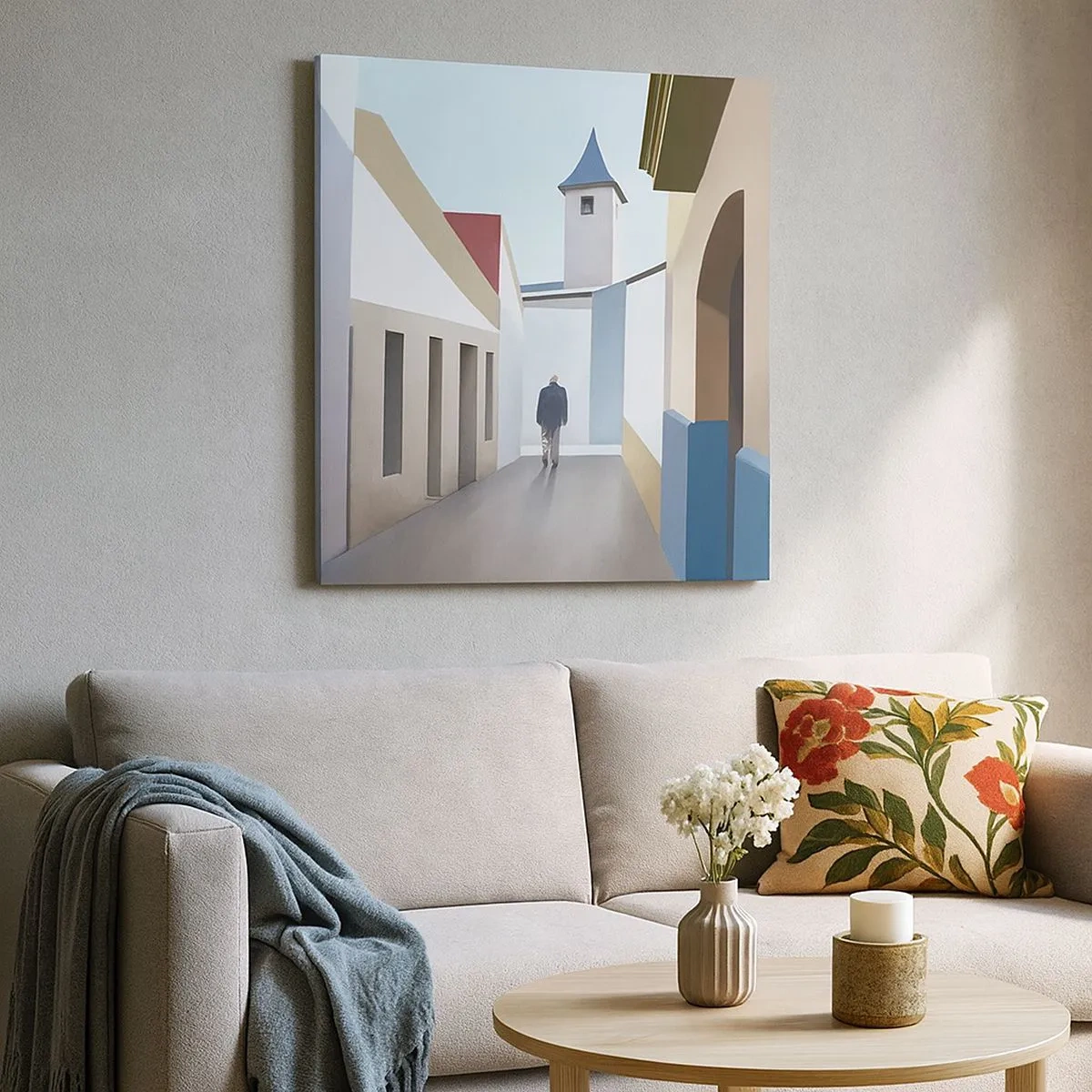 Tablou pe pânză - Plimbare însorită - 30x30 cm