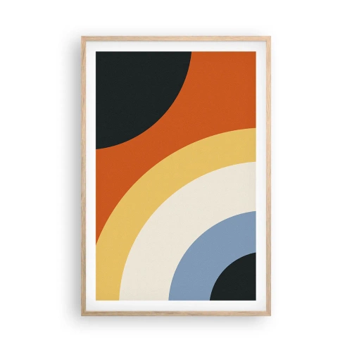 Poster în ramă de stejar deschis - Spre sine - 61x91 cm