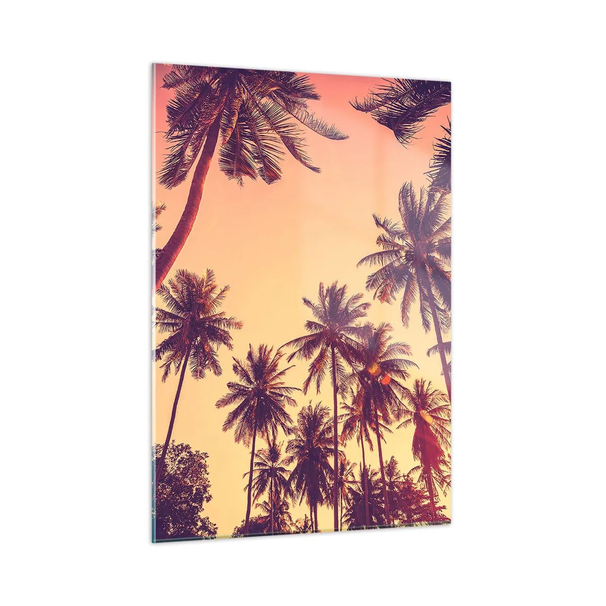 Tablou pe sticlă - Variație tropicală - 50x70 cm