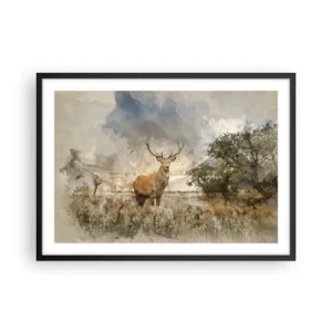 Poster în ramă neagră - Demnitate - putere - măreție - 70x50 cm