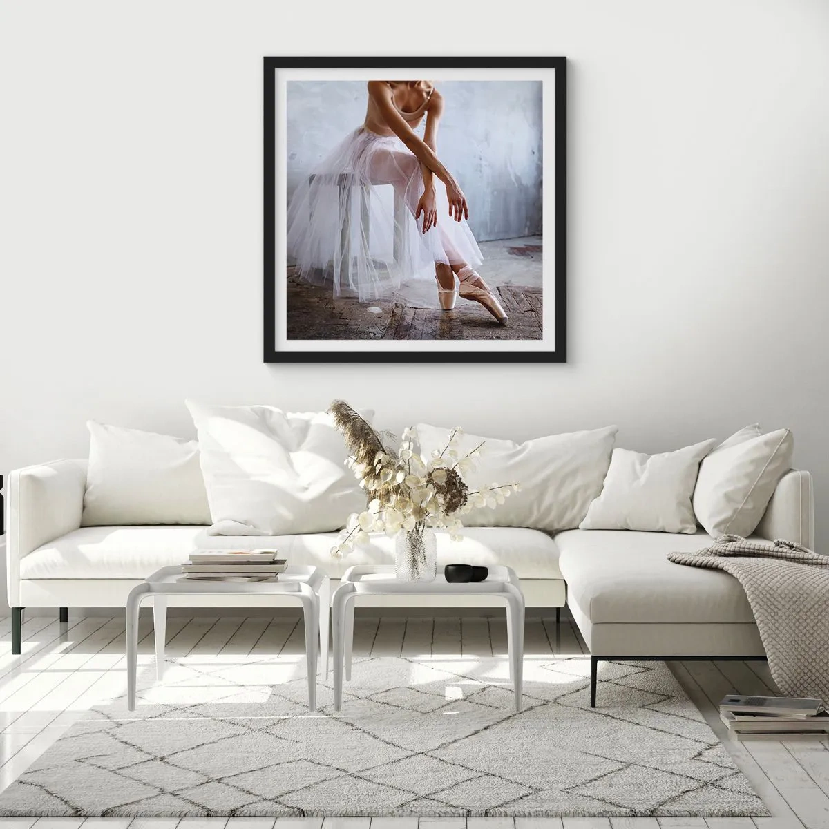 Poster în ramă neagră - Înainte ca luminile rampei să strălucească - 30x30 cm