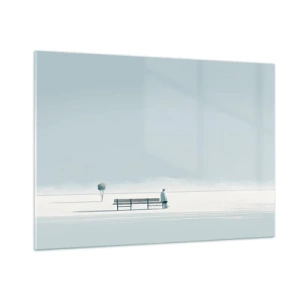 Tablou pe sticlă - Da, aștept. - 100x70 cm