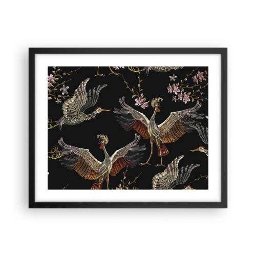 Poster în ramă neagră - Pasăre de basm - 50x40 cm