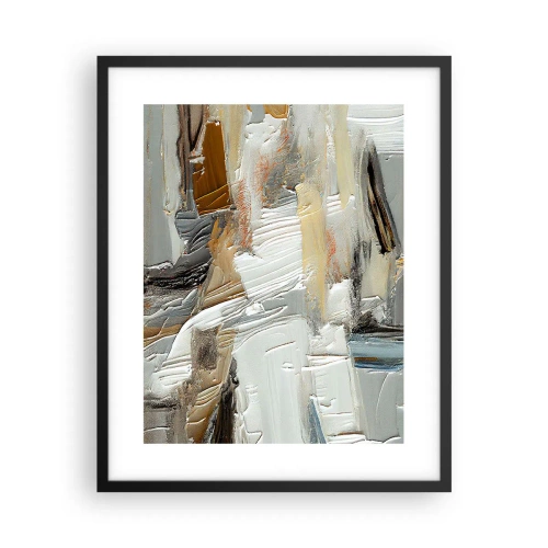 Poster în ramă neagră - Stratificare colorată - 40x50 cm