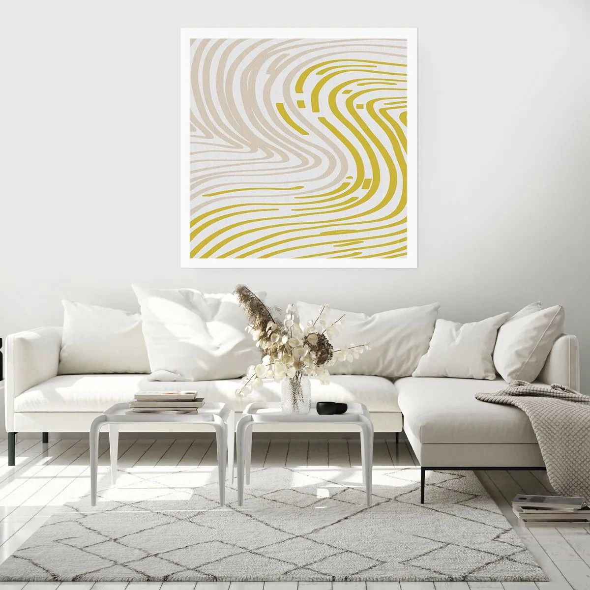 Poster - Compoziție cu cambrare ușoară - 30x30 cm