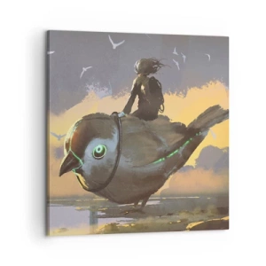 Tablou pe pânză - O oprire într-o călătorie fantastică - 60x60 cm