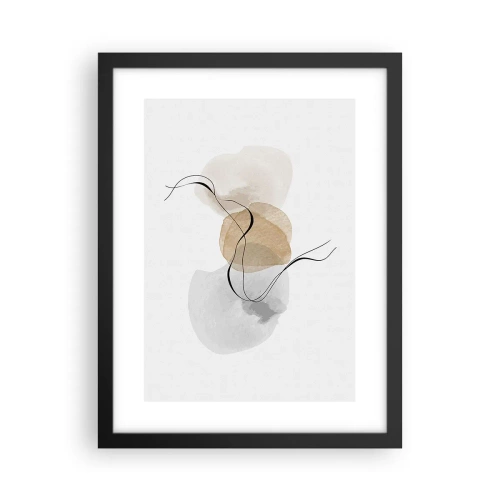 Poster în ramă neagră - Mărgele de aer - 30x40 cm