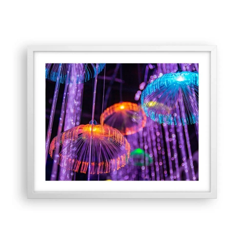 Poster în ramă albă - Fântână de lumină - 50x40 cm