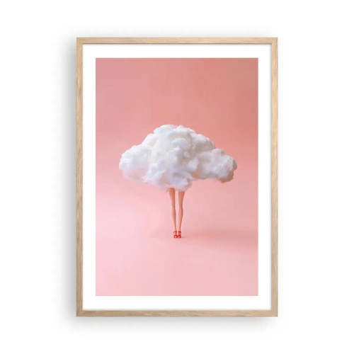 Poster în ramă de stejar deschis - Dulce promisiune - 50x70 cm