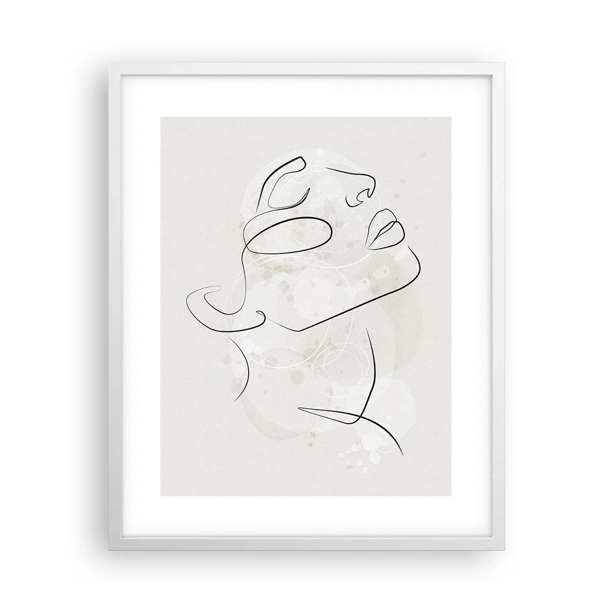 Poster în ramă albă - Schiță de vis - 40x50 cm