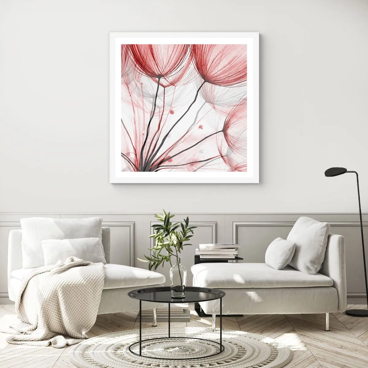 Poster în ramă albă - Înainte de plecare - 60x60 cm