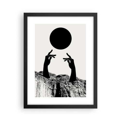Poster în ramă neagră - Compoziție suprarealistă: soarele și tot restul - 30x40 cm