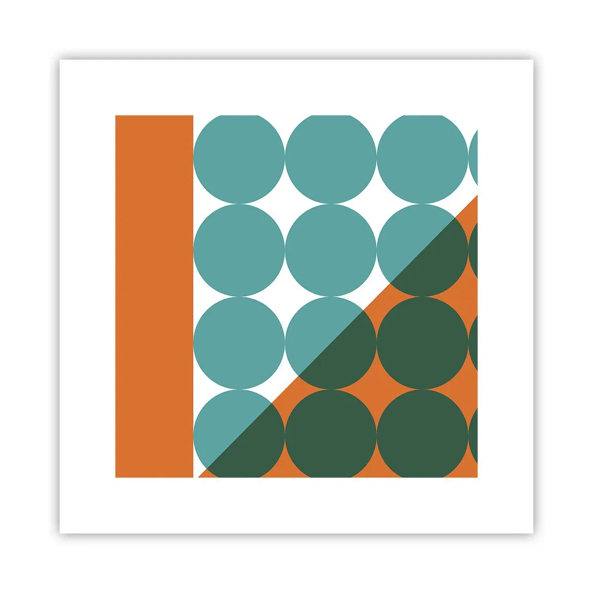 Poster - Sus și pe diagonală - 30x30 cm