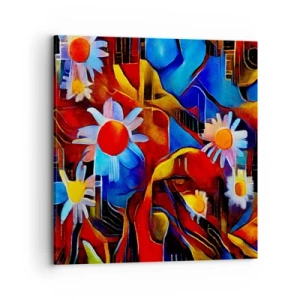 Tablou pe pânză - Culorile vieții - 70x70 cm